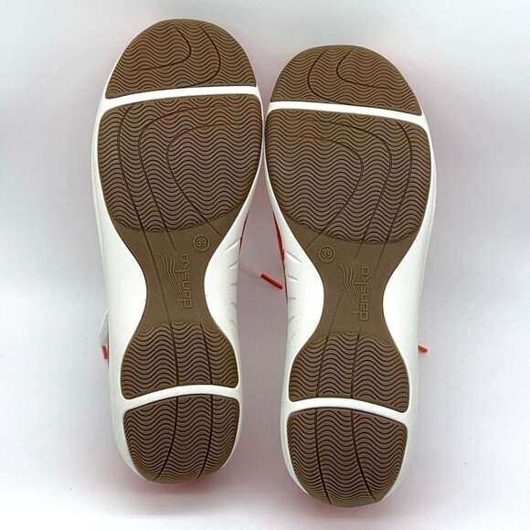 Dansko Sneakers Napa Leather Lace Up Hillary Orange Perfing  EU 39 US 9 - 9.5 - Picture 7 of 10